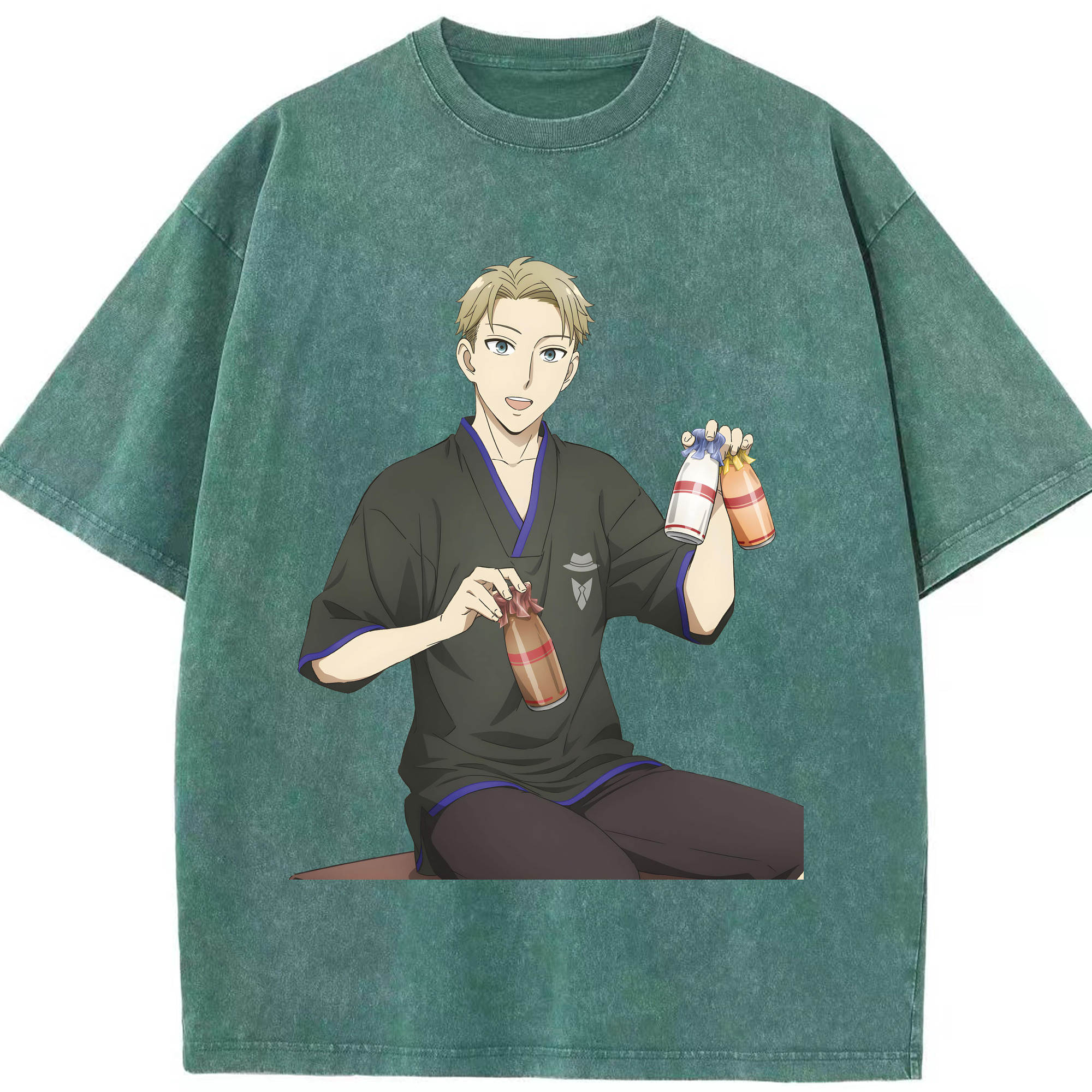 （画像用） SPY×FAMILY间谍家家酒 綿100% ヴィンテージ風 半袖Tシャツ（フロントプリント）